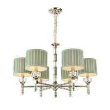 ST LUCE SL1121.103.06 Люстра подвесная ST-Luce Никель/Оливковый E14 6*40W