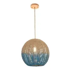 ST LUCE SL1514.623.01 Светильник подвесной ST-Luce Древесный/Бежевый,Синий E27 1*40W