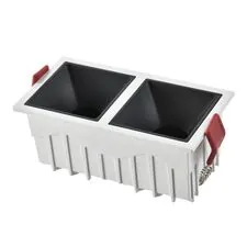 ST LUCE ST757.438.20 Светильник встраиваемый. Белый LED 2*10W 60° IP20 L65xW126xH52 85-265V В комплекте