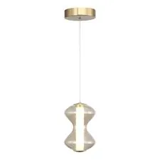 ST LUCE SL6136.203.01 Светильник подвесной ST-Luce золото/коньячный LED 1*6W 3000K