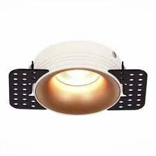 ST LUCE ST218.528.01 Светильник встраиваемый. Белый GU10 1*50W  IP20 D78xH30 165-265V Без ламп