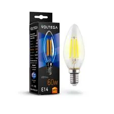 Voltega 7019 Светодиодная лампа Crystal Candle 6W 2800K E14 (7019)