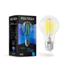 Voltega 7141 Светодиодная лампа Crystal  A60 7W 4000K E27 (7141)
