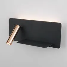 Elektrostandard a053082 MRL LED 1113 / Светильник настенный светодиодный Fant R чёрный/золото