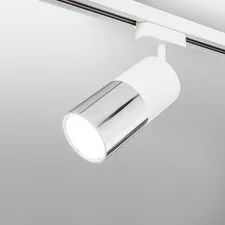 Elektrostandard a047018 LTB27 / Светильник потолочный светодиодный Avantag Белый матовый/хром 6W 4200K