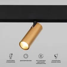 Elektrostandard a063529 85070/01 Slim Magnetic Умный трековый светильник 7W 2700-6500K Dim Cubo (латунь)