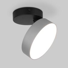 Elektrostandard a060190 Pila серебро 12W 4200К (25135/LED)/Светильник накладной черный