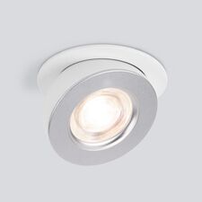 Elektrostandard a060946 Pruno белый/серебро 8W 4200К (25080/LED)/Встраиваемый светодиодный светильник