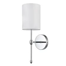 Lumion 47598; 6589/1W Бра CLASSI LN25 60 хром/белый, металл/текстиль E14 1*40W 220V LATTI