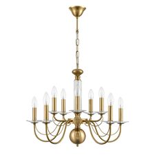 Lumion 47682; 8033/10 Люстра подвесная CLASSI LN25 16 медь, металл/стекло Е14 10*40W 220V INCANTO