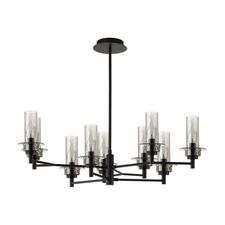 Lumion 47486; 6555/9C Люстра потолочная CLASSI LN25 30 черный/дымчатый/металл/стекло E14 9*40W 220V MADONNA