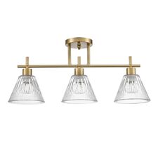 Lumion 48223; 8188/3C Потолочный светильник COMFI LN25 190 латунь/прозрачный, металл/стекло E14 3*40W 220V VIVIAN