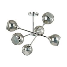 Lumion 43317; 4530/6C Люстра потолочная COMFI LN21 144 хром, дымчатый E27 6*60W 220V SANDRA