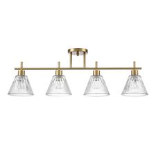 Lumion 48224; 8188/4C Потолочный светильник COMFI LN25 190 латунь/прозрачный, металл/стекло E14 4*40W 220V VIVIAN