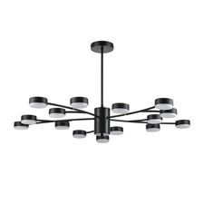 Lumion 48066; 8117/15 Люстра COMFI LN25 195 черный, металл LED GX53 15*7W 220V TORINA
