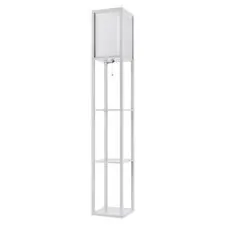 Lumion 47768; 8089/1F Торшер COMFI LN25 361 белый, дерево/текстиль Е27 1*60W 220V PRACTIC
