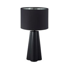 Lumion 48156; 8124/1T Настольная лампа COMFI LN25 376 черный, керамика/текстиль E27 1*60W 220V HINAMI
