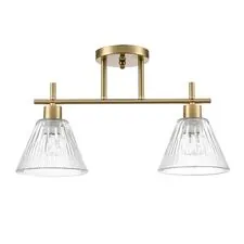 Lumion 48222; 8188/2C Потолочный светильник COMFI LN25 190 латунь/прозрачный, металл/стекло E14 2*40W 220V VIVIAN