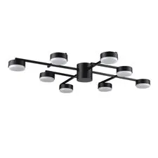 Lumion 48218; 8186/8C Люстра потолочная COMFI LN25 205 черный, металл LED GX53 8*7W 220V DABRA