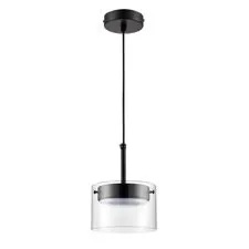Lumion 48339; 8232/1 Подвес COMFI LN25 193 черный/прозрачный, металл/стекло LED GX70 1*10W 220V NATALINA