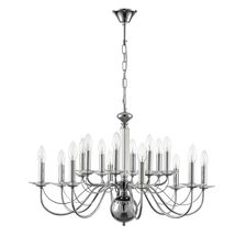 Lumion 47685; 8034/16 Люстра подвесная CLASSI LN25 18 хром, металл/стекло Е14 16*40W 220V INCANTO