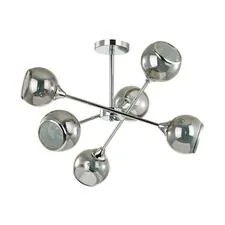 Lumion 43317; 4530/6C Люстра потолочная COMFI LN21 144 хром, дымчатый E27 6*60W 220V SANDRA