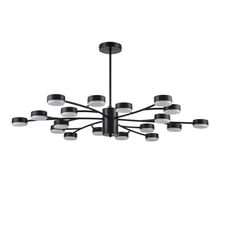 Lumion 48067; 8117/18 Люстра COMFI LN25 195 черный, металл LED GX53 18*7W 220V TORINA