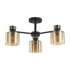 Lumion 46310; 5643/3C Люстра потолочная COMFI LN23 чёрный, бронза E27 3*60W 220V ARLIN