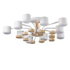 Lumion 48236; 8196/10C Потолочный светильник COMFI LN25 262 белый, металл/дерево/пластик LED GX53 10*9W 220V RONDO