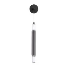 Lumion 47489; 6556/15WL Бра LEDIO LN25 237 черный/дымчатый/металл/акрил, стекло LED 15W 4000К 220V TRENDY