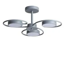 Lumion 46329; 5658/36CL Люстра потолочная LEDIO LN23 279 серый LED 36W 3000-6000K 1840Лм 220V EVIN