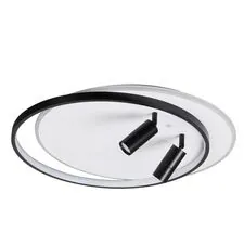 Lumion 45580; 5603/75CL Люстра потолочная LEDIO LN23 244 белый, черный LED диммир. с ДУ 75W 3000-6000К 6117Лм