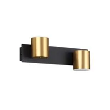Lumion 46875; 6532/11WL Настенный светильник LEDIO LN23 217 чёрный, латунь LED 11W 4000K 390Лм 220V FLINT