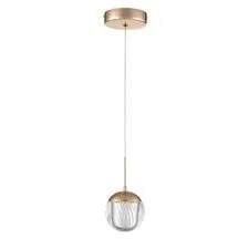 Lumion 47753; 8083/1A Подвесной светильник LEDIO LN25 320 золото/прозрачный, металл/акрил LED 1*3W 220V RIMINI