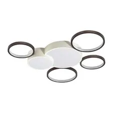 Lumion 44976; 5253/99CL Люстра потолочная LEDIO LN23 245 белый, черный диммир. с ДУ LED 100W 6600Лм 220V