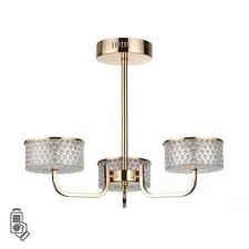 Lumion 1031543; 6579/40CL Люстра потолочная LEDIO LN24 золото/прозрачный/металл/пластик LED 40W 220V VENICE
