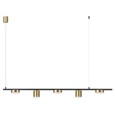 Lumion 46874; 6532/57L Светильник подвесной LEDIO LN23 218 чёрный, латунь LED 57W 3000-6000K 2171Лм 220V FLINT
