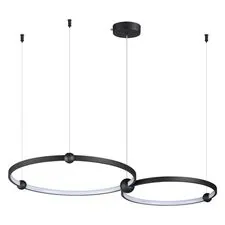 Lumion 46878; 6533/80L Светильник подвесной LEDIO LN23 222 чёрный LED 80W 3000-6000K 3182Лм 220V DIEGO