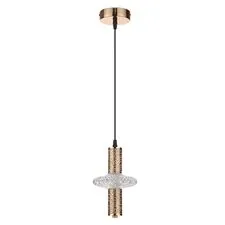 Lumion 47642; 8009/6L Подвес LEDIO LN25 золото/прозрачный металл/акрилл LED 6W 220V 4000K CRISTIE