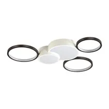 Lumion 44975; 5253/80CL Люстра потолочная LEDIO LN23 245 белый, черный диммир. с ДУ LED 80W 5280Лм 220V