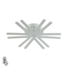 Lumion 47657; 8029/60CL Потолочный светильник LEDIO LN25 248 белый/белый, металл/акрил с ПДУ LED 60W 3000-6000К 220V ALBERTA