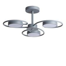 Lumion 46329; 5658/36CL Люстра потолочная LEDIO LN23 279 серый LED 36W 3000-6000K 1840Лм 220V EVIN