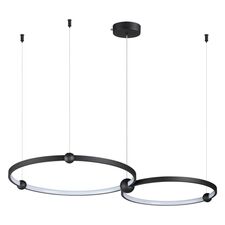 Lumion 46878; 6533/80L Светильник подвесной LEDIO LN23 222 чёрный LED 80W 3000-6000K 3182Лм 220V DIEGO