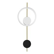Lumion 46546; 5691/13WL Настенный светильник LEDIO LN23 351 белый, чёрный, золотой LED 13W 3000K 820Лм 220V MARQUE