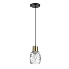 Lumion 47503; 6562/1A Подвес MODERNI LN25 140 черный, золотой/прозрачный/металл/стекло E27 1*40W 220V ICE