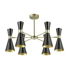 Lumion 39147; 3662/6C Люстра потолочная MODERNI LN18 180 античная бронза/матовый черный E14 6*60W 220V QUINN