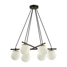 Lumion 44198; 5212/6 Люстра MODERNI LN22 109 черный, золотой E27 6*60W 220V RANDI