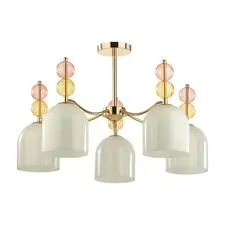 Lumion 44470; 4589/5C Люстра потолочная MODERNI LN22 97 золотой E27 5*40W 220V GILLIAN