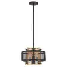 Lumion 47639; 8007/3 Подвесной светильник MODERNI LN25 251 черный/черный, золотой металл/металл, стекло Е14 3*40W 220V Zarina