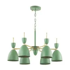 Lumion 40582; 3785/6 Люстра MODERNI LN19 274 зеленый, золото E27 6*60W 220V GEMMA